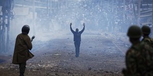 Συγκρούσεις σε πόλεις της Κένυας (Φωτογραφία: AP/ Ben Curtis)