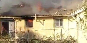 Φλεγόμενο σπίτι/ Φωτογραφία:  corfutvnews.gr
