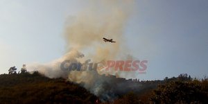 Σε ύφεση η πυρκαγιά στην Κέρκυρα/ Φωτογραφία: corfupress