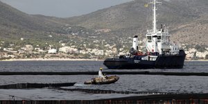 Το «Αγία Ζώνη ΙΙ» βυθίστηκε στις 10 Σεπτεμβρίου μεταφέροντας πάνω από 2.500 τόνους επεξεργασμένο πετρέλαιο (EUROKINISSI)