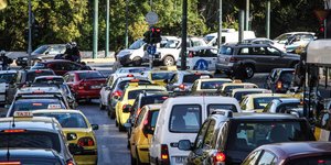 Μποτιλιάρισμα σε δρόμους της Αθήνας/Φωτογραφία: Eurokinissi
