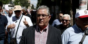 Ο Δημήτρης Κουτσούμπας/ Φωτογραφία intime