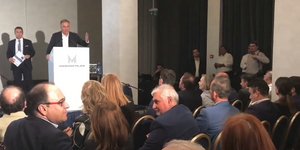 Eνταση με Καλαφάτη σε εκδήλωση των δικηγόρων της Θεσσαλονίκης για τη Μακεδονία 