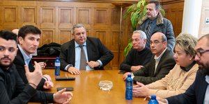Η Εκτελεστική Επιτροπή των ΑΝΕΛ (Φωτογραφία: IntimeNews/ΣΤΕΦΑΝΟΥ ΣΤΕΛΙΟΣ)