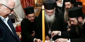 Ευχές του Αρχιεπισκόπου Ιερώνυμου για τη νέα χρονιά (Φωτογραφία: IntimeNews/ΤΖΑΜΑΡΟΣ ΠΑΝΑΓΙΩΤΗΣ)