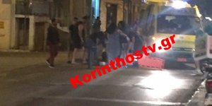 Οδηγός άγνωστων μέχρι στιγμής στοιχείων εγκατέλειψε δύο τραυματίες στο οδόστρωμα / Φωτογραφίες: korinthostv 