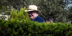 Ο Νίκος Κοτζιάς στη συνάντηση για το Σκοπιανό στο Σούνιο /Φωτογραφία: Eurokinissi