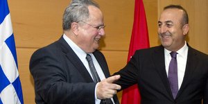 Επιμένει ο Τσαβούσογλου πως η ελληνική πλευρά είχε υποσχεθεί την επιστροφή των «8» / Φωτογραφία:AP Photo/Virginia Mayo