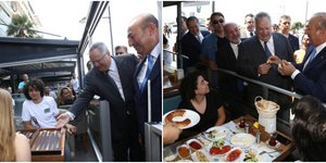 Η χαλαρή βόλτα Κοτζιά-Τσαβούσογλου στην παραλία της Σμύρνης