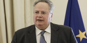 Ο υπουργός Εξωτερικών Νίκος Κοτζιάς (Φωτογραφία: EUROKINISSI/ΓΙΑΝΝΗΣ ΠΑΝΑΓΟΠΟΥΛΟΣ)