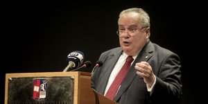 Ο παραιτηθείς πρώην υπουργός Εξωτερικών Νίκος Κοτζιάς- φωτογραφία eurokinissi