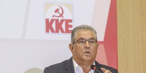 Ο γ.γ. του ΚΚΕ Δημήτρης Κουτσούμπας -Φωτογραφία: Eurokinissi/ΤΡΥΨΑΝΗ ΦΑΝΗ