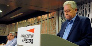 Οπισθεν από τον Κουβέλη: Δεν θα δεχτώ τους ψήφους της Χρυσής Αυγής