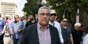 Ο Δημήτρης Κουτσούμπας/ Φωτογραφία intime