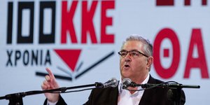 Ο Γενικός Γραμματέας του ΚΚΕ Δημήτρης Κουτσούμπας / Φωτογραφία: SOOC/Konstantinos Tsakalidis