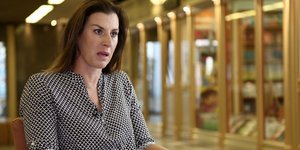 Η Βούλα Κοζομπόλη (Φωτογραφία: ΑΠΕ-ΜΠΕ/ΘΑΝΑΣΗΣ ΚΑΜΒΥΣΗΣ)