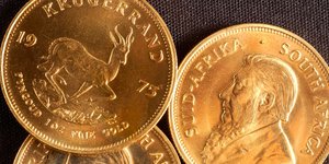 Χρυσά Krugerrands της Νότιας Αφρικής. Φωτογραφία: AP