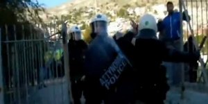 Άγριο ξύλο των ΜΑΤ σε οπαδούς του Ιωνικού [βίντεο