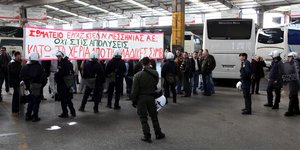 Στοπ στα δρομολόγια των ΚΤΕΛ από τους απεργούς [βίντεο]