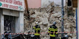 Επτά αγνοούμενοι μετά την κατάρρευση δύο κτιρίων στη Μασσαλία /Φωτογραφία: AΡ