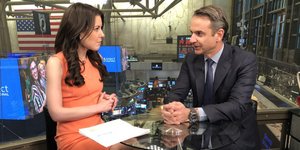 Ο Κυριάκος Μητσοτάκης στη συνέντευξή του στο CNN