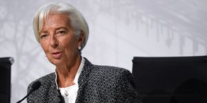 Η Κρίστιν Λαγκάρντ σε συνέντευξη τύπου στο Μπουένος 'Αιρες/Φωτογραφία: ΑΡ