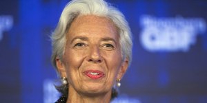 «Η πολυαναμενόμενη παγκόσμια ανάκαμψη ριζώνει» είπε η Κριστίν Λαγκάρντ   /Φωτογραφία: (AP Photo/Mark Lennihan)