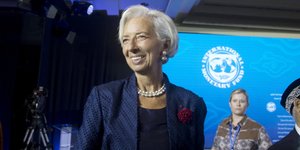 Η Κριστίν Λαγκάρντ/ Φωτογραφία: AP- Firdia Lisnawati