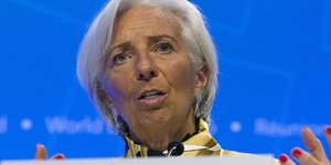 Η Κριστίν Λαγκάρντ (Φωτογραφία: AP/ Jose Luis Magana)