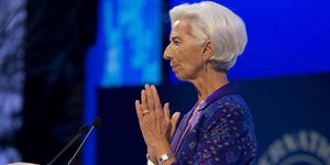 Η Κριστίν Λαγκάρντ/ Φωτογραφία: AP- Firdia Lisnawati