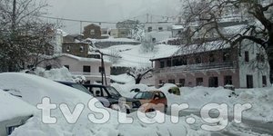 Επιχείρηση απεγκλωβισμού στην Εύβοια (Φωτο: tvstar.gr)