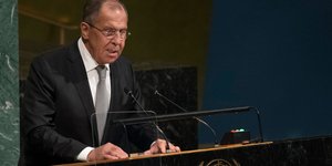 Λαβρόφ: Η στρατιωτική υστερία για την Β. Κορέα οδηγεί σε καταστροφή/ Φωτογραφία: Mary Altaffer/AP