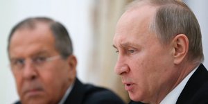 Σεργκεϊ Λαβρόφ-Βλαντιμίρ Πούτιν/Φωτογραφία: AP