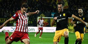 Κέρδισε ο Ολυμπιακός απόψε στη Θεσσαλονίκη /Φωτογραφία: Εurokinissi