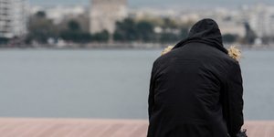 Ανδρας στην  Θεσσαλονίκη/ Φωτογραφία: Eurokinissi- ΛΥΔΙΑ ΣΙΩΡΗ