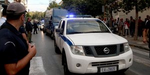 Στιγμιότυπο από την προσαγωγή των κατηγορούμενων. ΦΩΤΟΓΡΑΦΙΑ: EUROKINISSI /ΡΑΠΑΝΗΣ ΣΤΕΦΑΝΟΣ