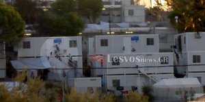 Γιγαντιαία επιχείρηση στη Μόρια/ Φωτογραφία: lesvosnews