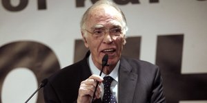 Ο Βασίλης Λεβέντης (Φωτογραφία: EUROKINISSI/ ΧΡΗΣΤΟΣ ΜΠΟΝΗΣ)
