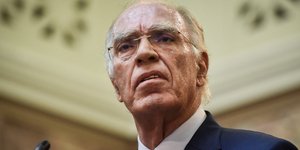 Ο Βασίλης Λεβέντης (Φωτογραφία: EUROKINISSI/ ΤΑΤΙΑΝΑ ΜΠΟΛΑΡΗ)