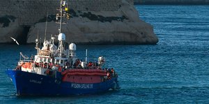 To πλοίο Lifeline /Φωτογραφία AP images