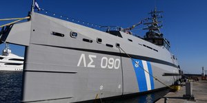Το περιπολικό σκάφος ανοιχτής θαλάσσης του Λιμενικού Σώματος/ Φωτογραφία:Intimenews/Μιχάλης Βαρακλάς