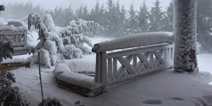 Χιόνι στην Αράχωβα/ Φωτογραφία: Facebook