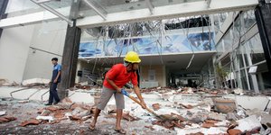 Οι μεγαλύτερες ζημιές προκλήθηκαν στο βόρειο τμήμα του νησιού