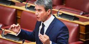 Ο Ανδρέας Λοβέρδος (Φωτογραφία: EUROKINISSI/ ΤΑΤΙΑΝΑ ΜΠΟΛΑΡΗ)