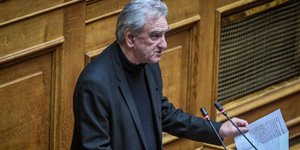 Ο Σπύρος Λυκούδης/ Φωτογραφία: EUROKINISSI- ΤΑΤΙΑΝΑ ΜΠΟΛΑΡΗ