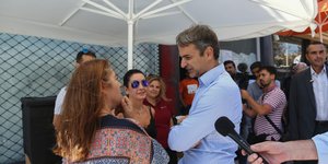 Από την επίσκεψη του Κυριάκου Μητσοτάκη στο Μάτι-Φωτογραφία:Intimenews/Γιάννης Λιάκος