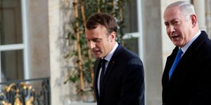 O Γάλλος πρόεδρος και ο Ισραηλινός πρωθυπουργός συζήτησαν από τηλεφώνου (Φωτογραφία: ΑΡ) 