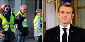 Τα κίτρινα γιλέκα δεν κρίνουν επαρκείς τις εξαγγελίες Μακρόν -Φωτογραφίες: AP