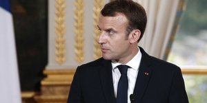 Ο Εμανουέλ Μακρόν / Φωτογραφία: (AP Photo/Kamil Zihnioglu