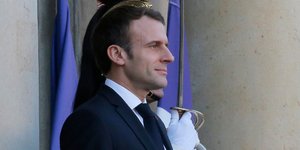 Ο Εμανουέλ Μακρόν (Φωτογραφία: AP Photo/Michel Euler)